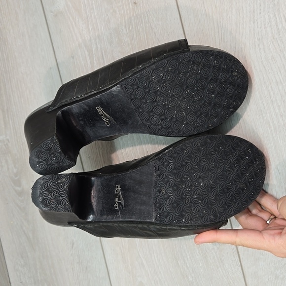 Dansko Women Leather Heels Sandals shoes sz 40/9.5-10 - Picture 9 of 12